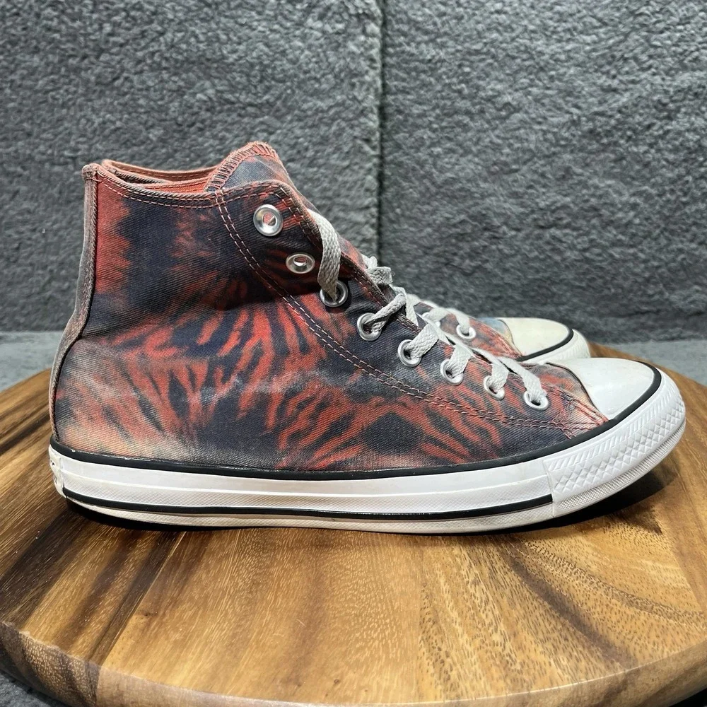 Converse Chuck Taylor All Star Hi‎ Tie Dye Blue Red Coral Size 8 Men's